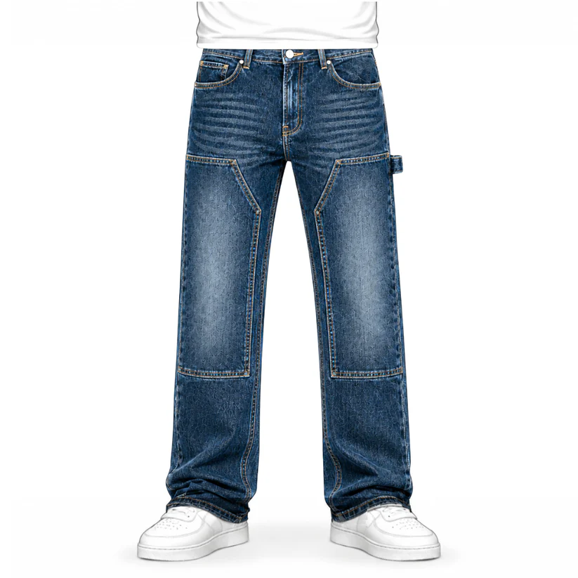 No Sauce Carpenta Straight Leg Jeans Blue (4) No Sauce Carpenta Straight Leg Jeans Blue (4)