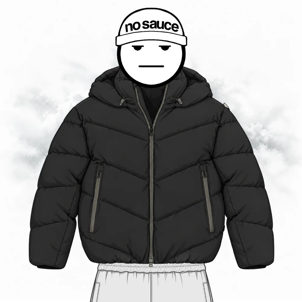 No Sauce Cloud Puffa’ Black No Sauce Cloud Puffa’ Black
