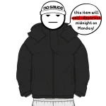 No Sauce Cloud Puffa Jacket Black