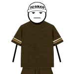 No Sauce Crochet Knit Striped T Shirt Brown (3)