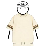 No Sauce Crochet Knit Striped T Shirt Crème (2)
