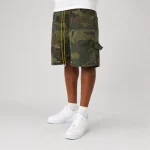 No Sauce Denim Carpenta Shorts Camo (1)