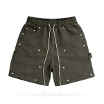 No Sauce Denim Carpenta Shorts Khaki (3)