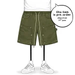 No Sauce Denim Carpenta Shorts Khaki (4)