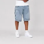 No Sauce Denim Carpenta Shorts Light Blue (1)