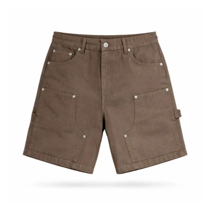 No Sauce Denim Carpenta Shorts Washed Brown (3)