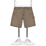 No Sauce Denim Carpenta Shorts Washed Brown (4)