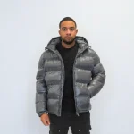 No Sauce Down Puffa Jacket Grey (1)
