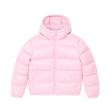 No Sauce Down Puffa Jacket Pink (3)