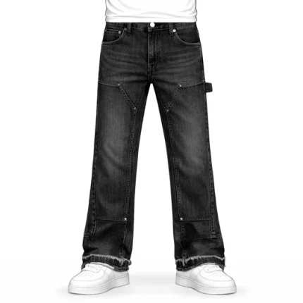 No Sauce Flared Carpenta Jeans Black (2)
