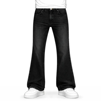 No Sauce Flared Jeans Black (2)