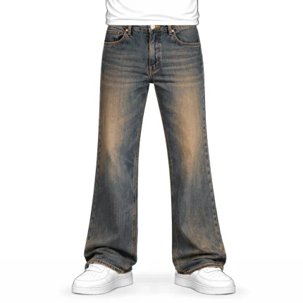 No Sauce Flared Jeans Blue (Mocha Wash) (4)