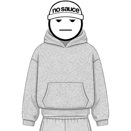 No Sauce Jumpa Hoodie Grey (4)