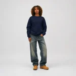 No Sauce Perfect Long Sleeve T Shirt Navy (1)