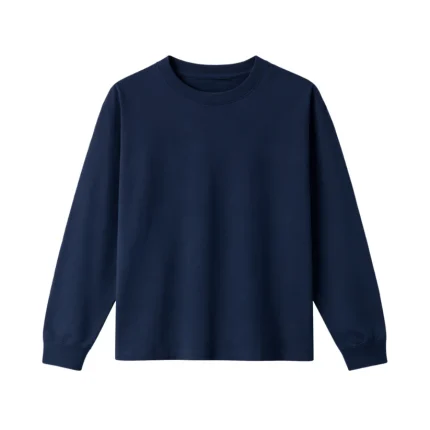 No Sauce Perfect Long Sleeve T Shirt Navy (3)