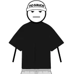No Sauce Perfect Oversized T Shirt Black (4)
