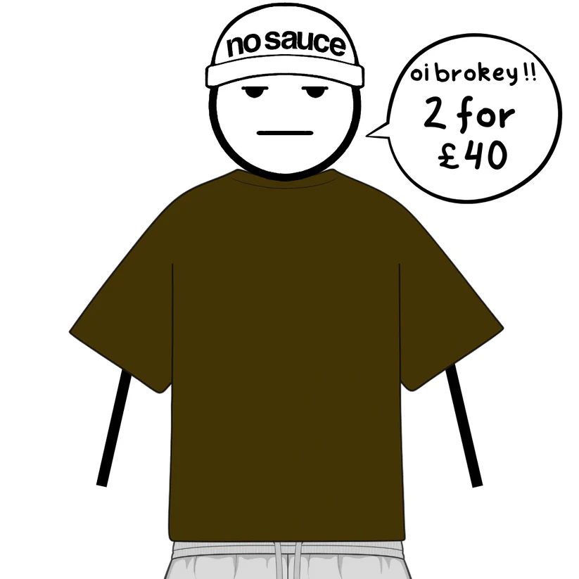 No Sauce Perfect Oversized T Shirt Brown (4) No Sauce Perfect Oversized T Shirt Brown (4)