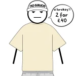 No Sauce Perfect Oversized T Shirt Creme (4)