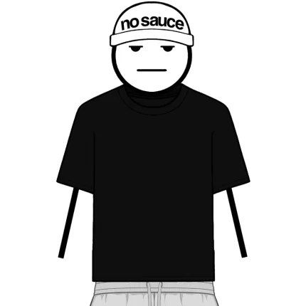 No Sauce Perfect Slim T Shirt Black (4)