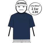 No Sauce Perfect Slim T Shirt Navy (4)