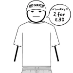 No Sauce Perfect Slim T Shirt White (4)