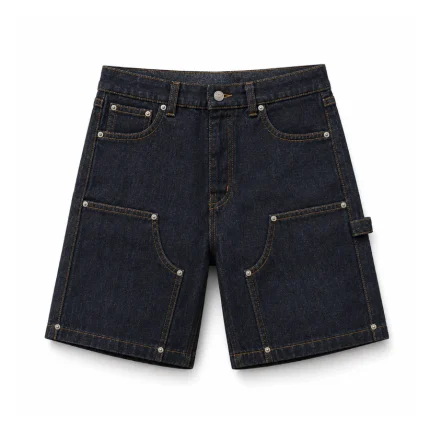 No Sauce Raw Denim Carpenta Shorts (3)