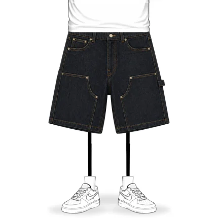 No Sauce Raw Denim Carpenta Shorts