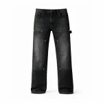 No Sauce Straight Leg Carpenta Jeans Black (1)