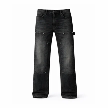 No Sauce Straight Leg Carpenta Jeans Black (1)