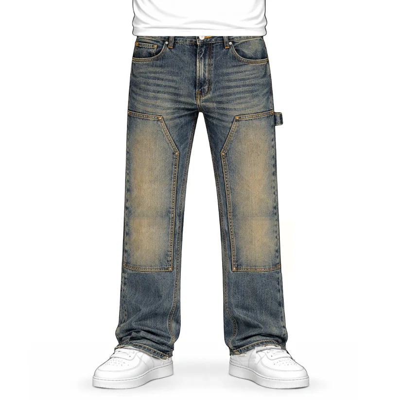 No Sauce Straight Leg Carpenta Jeans Blue (4) No Sauce Straight Leg Carpenta Jeans Blue (4)