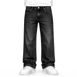 No Sauce Straight Leg Jeans Black (2)
