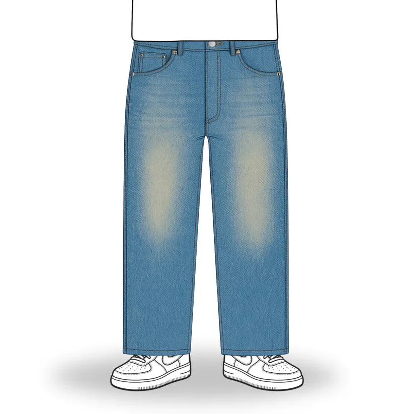 No Sauce Straight Leg Jeans Blue (4) No Sauce Straight Leg Jeans Blue (4)