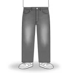 No Sauce Straight Leg Jeans Grey (2)