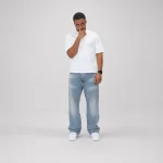 No Sauce Straight Leg Jeans Light Blue (2)