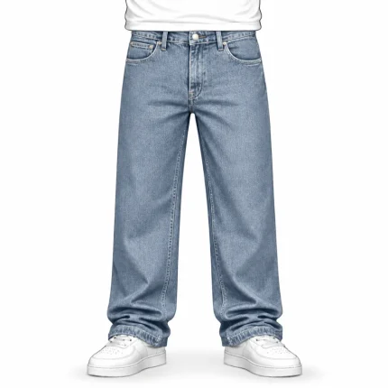 No Sauce Straight Leg Jeans Light Blue (4)