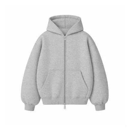 No Sauce Zippa Hoodie Grey (3)