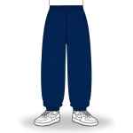 No Sauce Baggy Cuffed Joggers Navy (2)