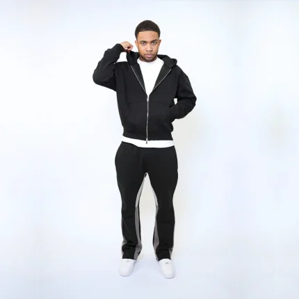 No Sauce Flared Joggers Black (2)