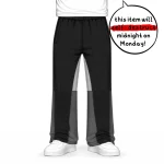 No Sauce Flared Joggers Black (3)