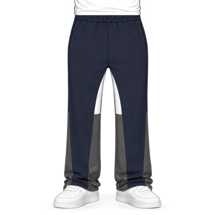 No Sauce Flared Joggers Navy (4)