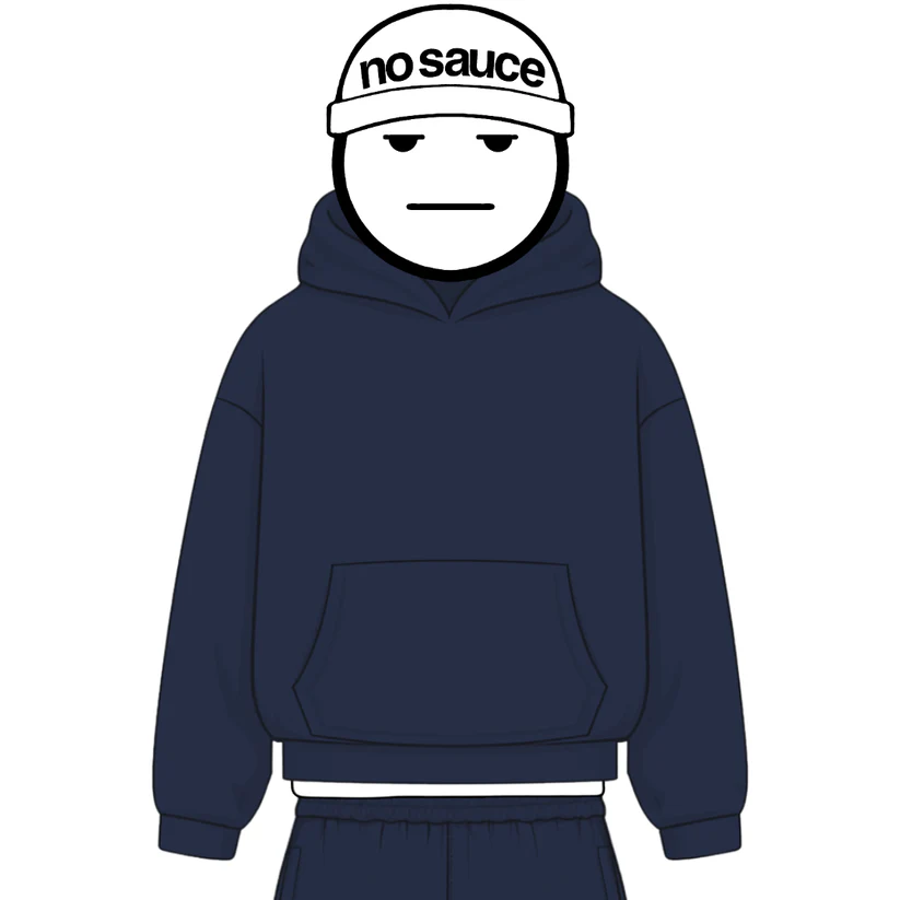 No Sauce Jumpa Hoodie Navy (4) No Sauce Jumpa Hoodie Navy (4)