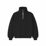 No Sauce Quarter Zippa Hoodie Black (1)