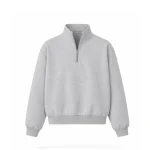No Sauce Quarter Zippa Hoodie Grey (3)