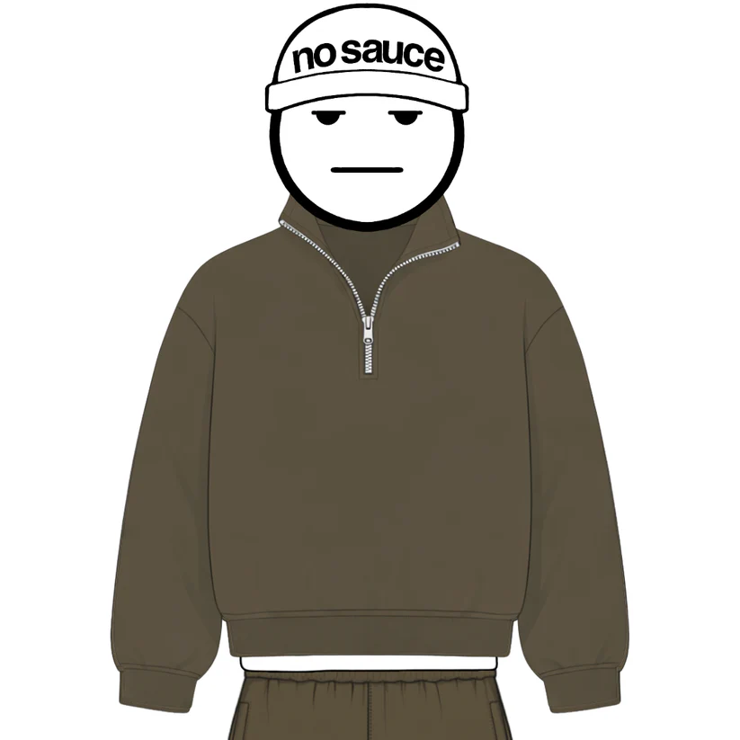 No Sauce Quarter Zippa Hoodie Mocha (4) No Sauce Quarter Zippa Hoodie Mocha (4)