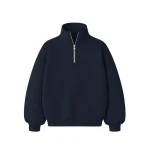 No Sauce Quarter Zippa Hoodie Navy (3)
