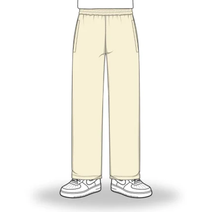No Sauce Straight Leg Joggers Creme (3)