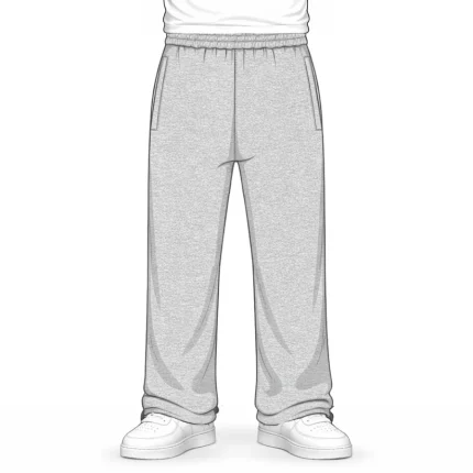 No Sauce Straight Leg Joggers Grey (1)