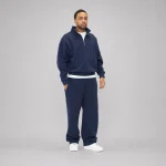 No Sauce Straight Leg Joggers Navy (2)