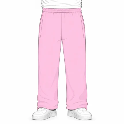 No Sauce Straight Leg Joggers Pink (3)
