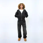 No Sauce Zippa Hoodie Black (1)